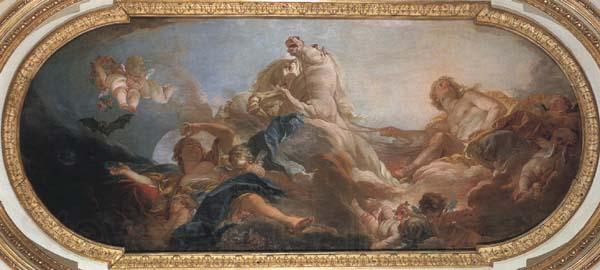 Francois Boucher Apollo in his Chariot Norge oil painting art